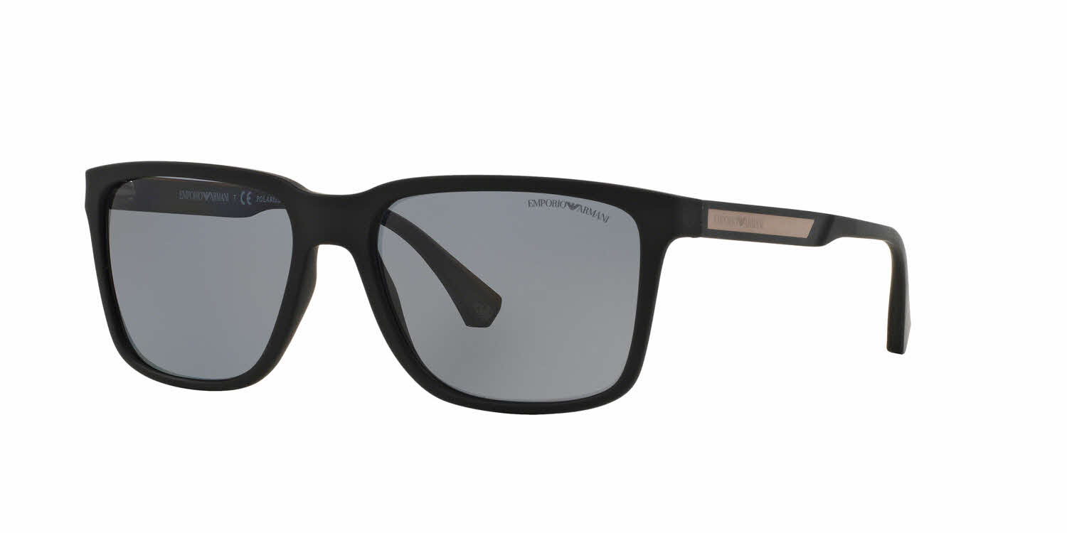 Emporio Armani ea 4047 Sunglasses Black Rubber 506381 Size 56