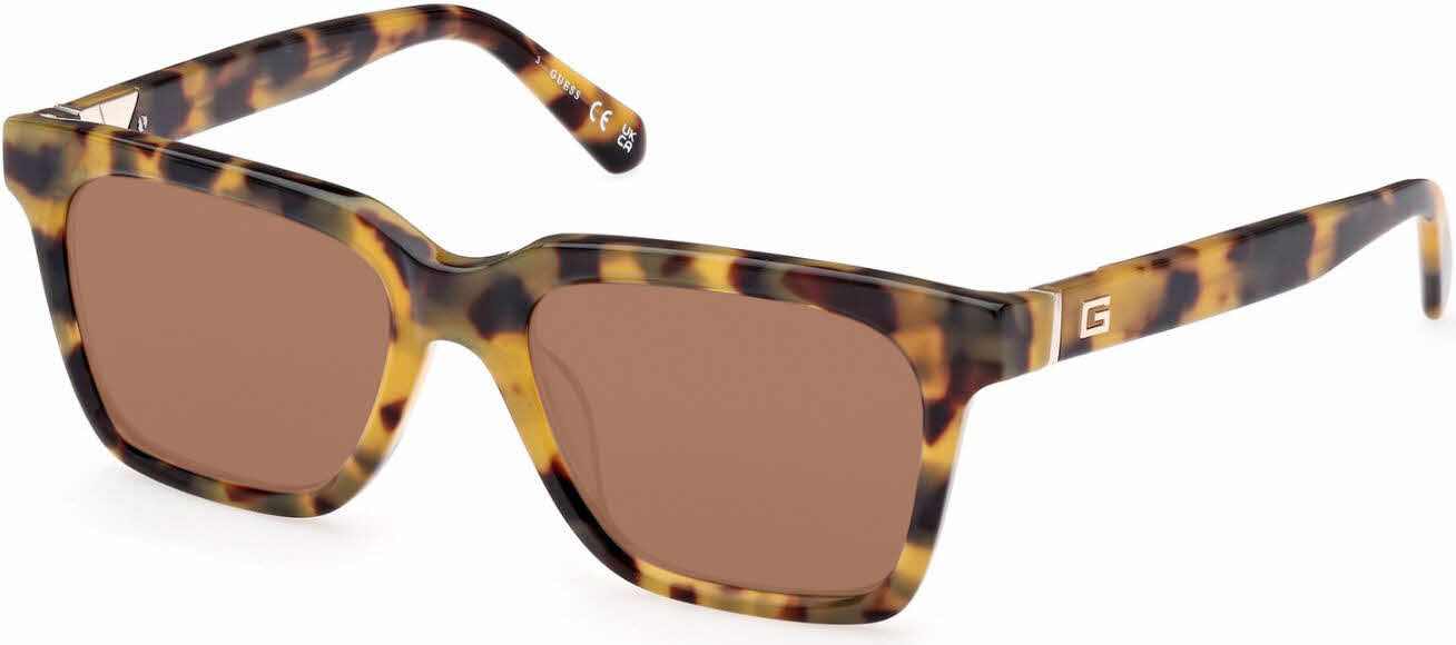 Guess GU00064 Men's Prescription Sunglasses, In Blonde Havana