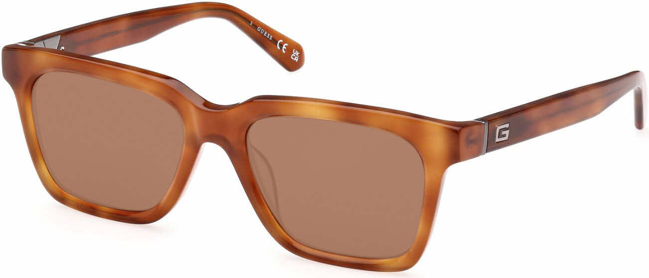 Guess GU00064 Men's Prescription Sunglasses, In Havana