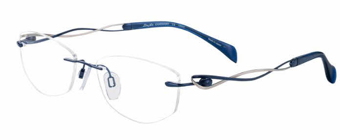 line art rimless eyeglasses