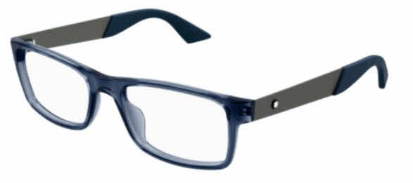 Mont Blanc MB0301O Men's Eyeglasses In Blue