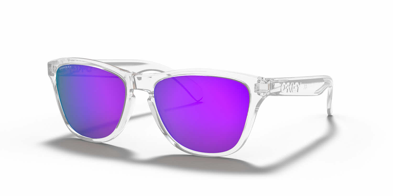 Oakley Frogskins Xs Sunglasses Polished Clear PRIZM Violet