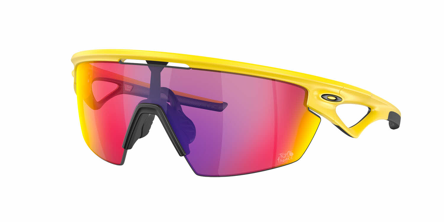 Oakley Sphaera TDF Sunglasses Matte Yellow - Prizm Road Lenses