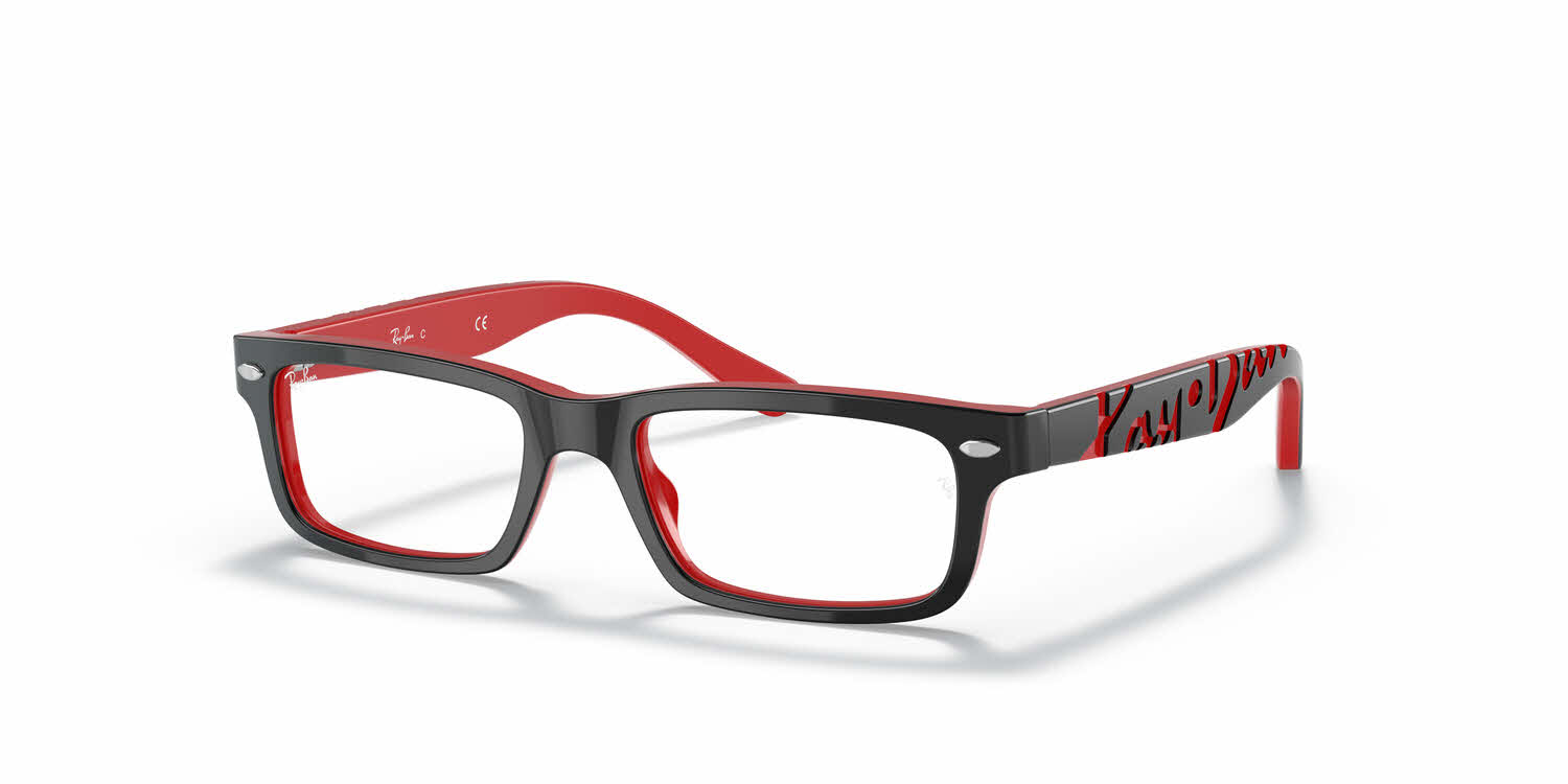 Ray ban glasses black and red online