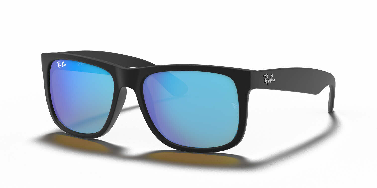 Ray Ban Justin RB4165 Sunglasses with Blue Mirror Lens