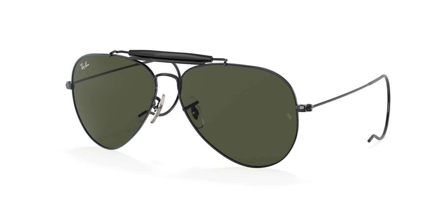 Ray-Ban RB3030 - Outdoorsman Aviator with Cable Temples Sunglasses