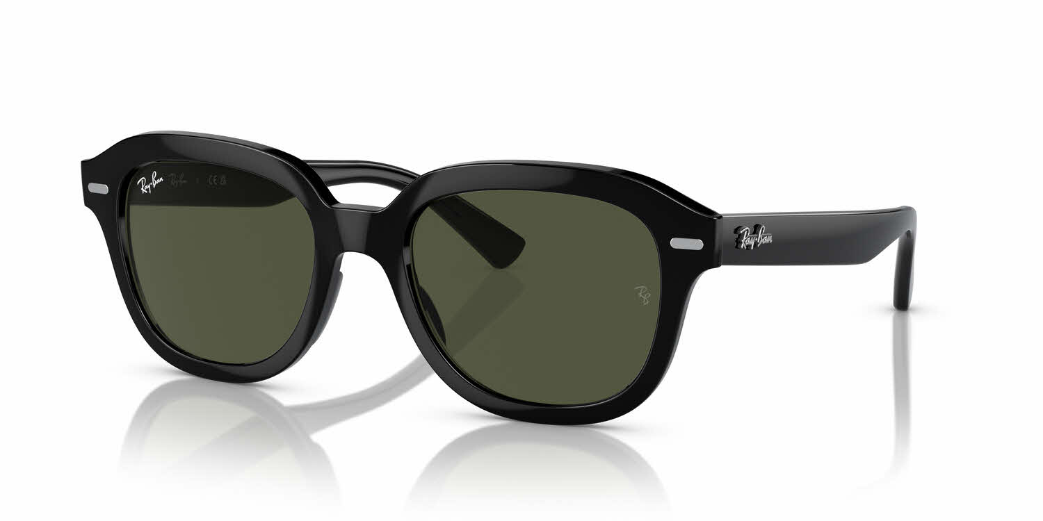 Ray-Ban RB4398 Erik Sunglasses For Men And Women, In Black / Green Lens