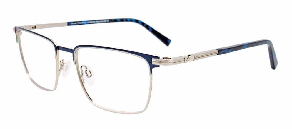 Takumi TK1147 With Magnetic Clip-On Lens Men's Eyeglasses In Blue