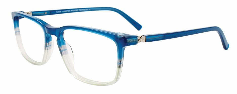 Takumi TK1179 With Magnetic Clip-On Lens Men's Eyeglasses In Blue