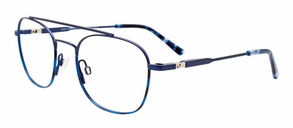 Takumi TK1192 With Magnetic Clip-On Lens Men's Eyeglasses In Blue