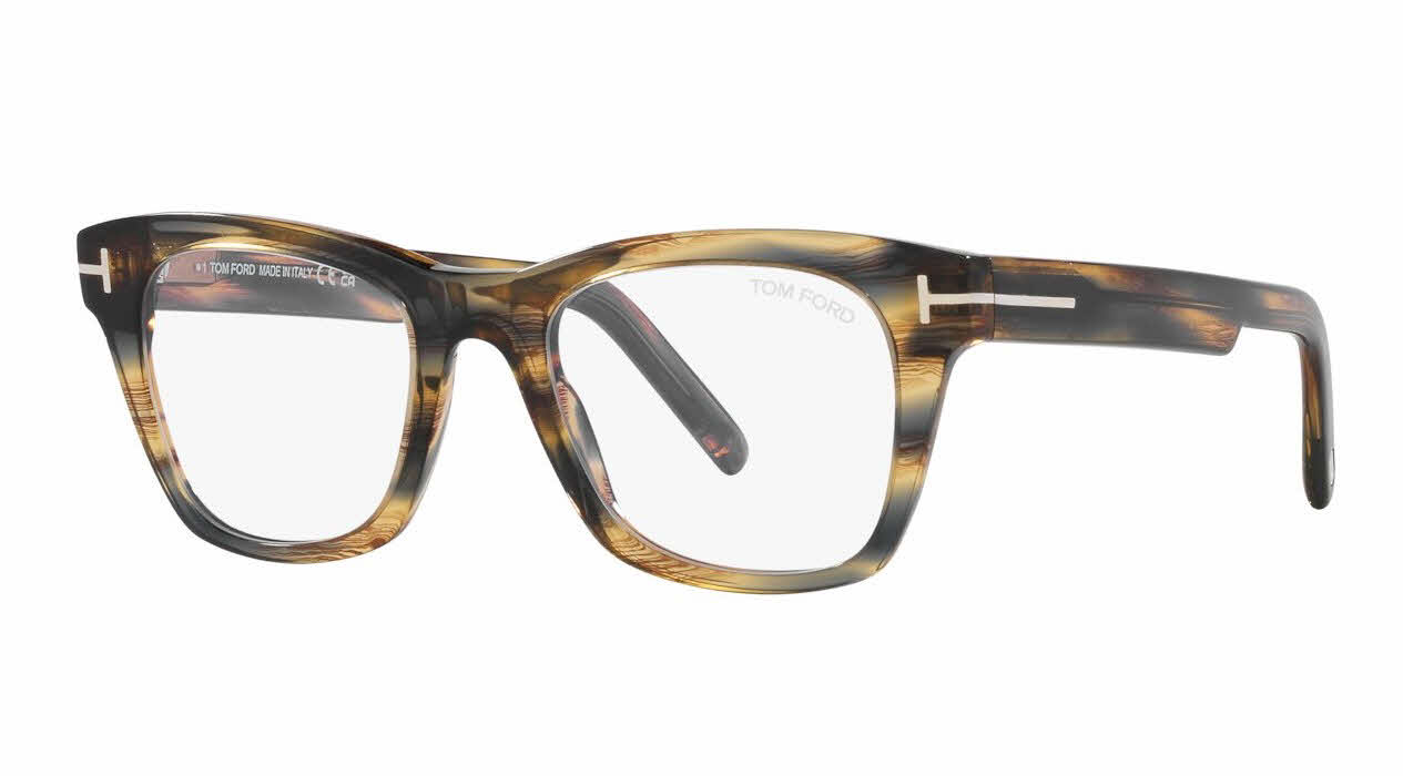 Tom Ford Blue Light Collection FT5886-B Men's Eyeglasses In Brown