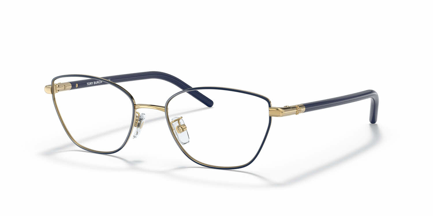 Tory Burch TY1074 Women's Eyeglasses, In Shiny Gold/navy