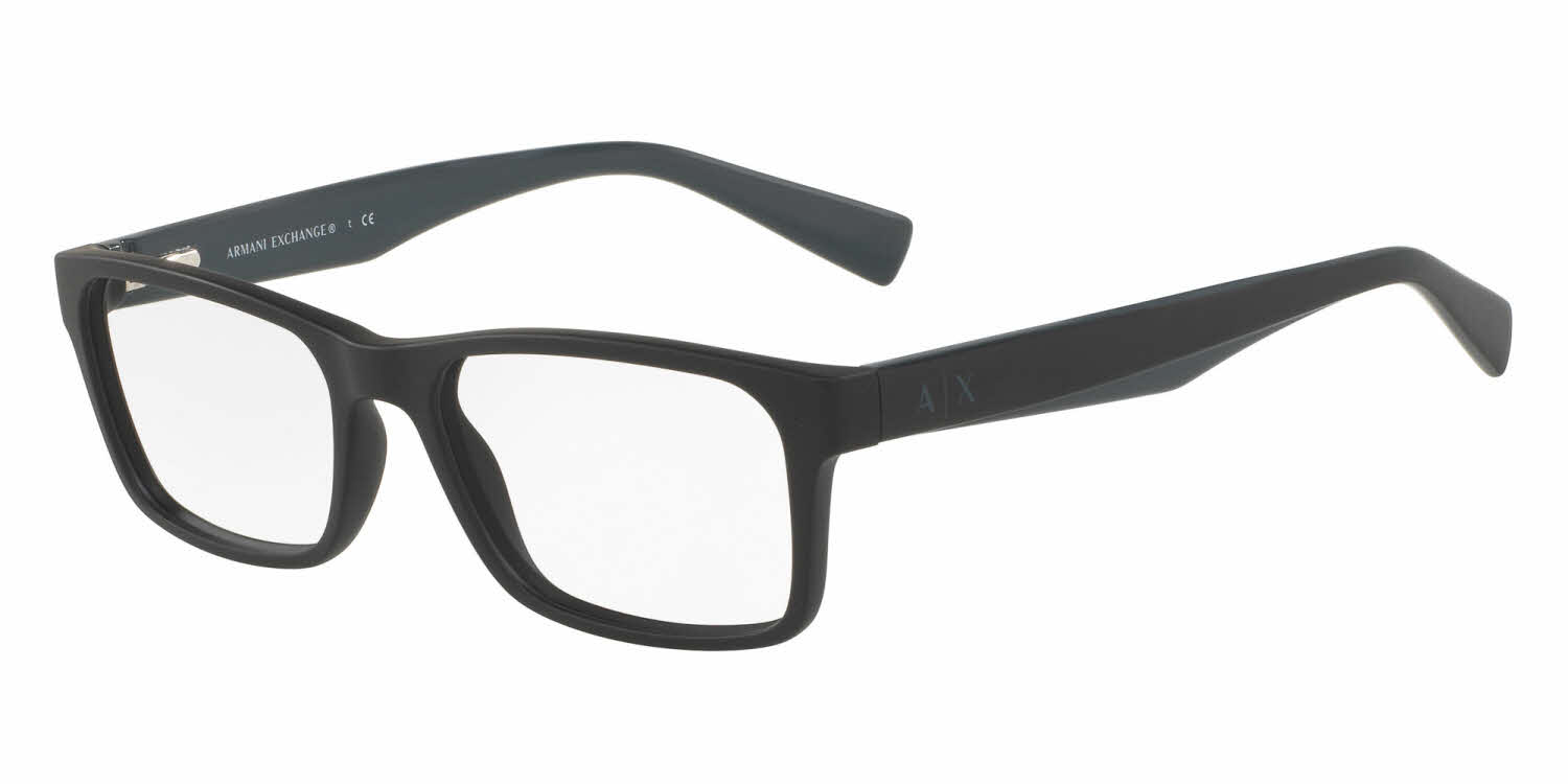 armani exchange matte black glasses