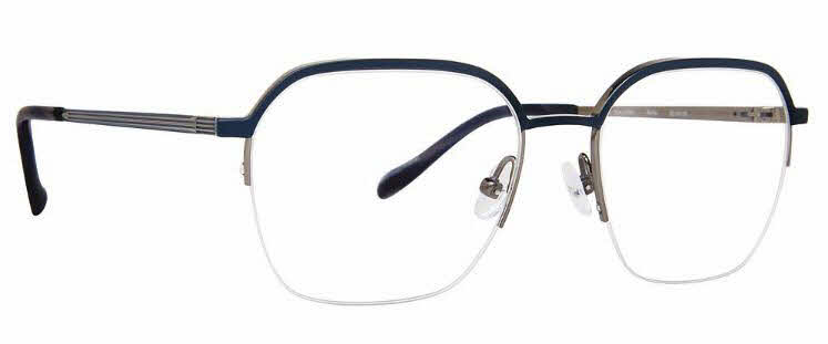 Badgley Mischka Burke Men's Eyeglasses In Blue