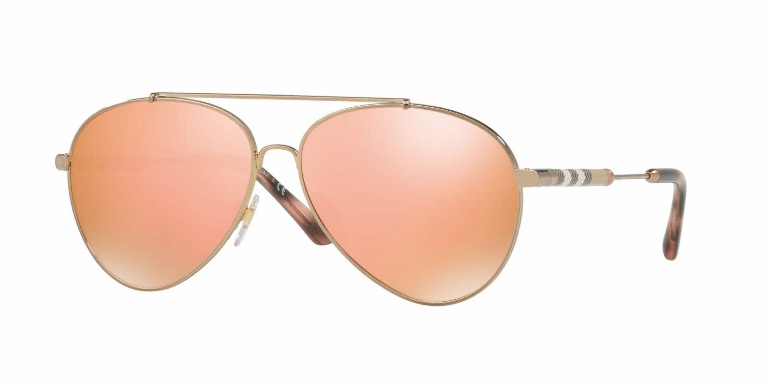 burberry metal aviator sunglasses