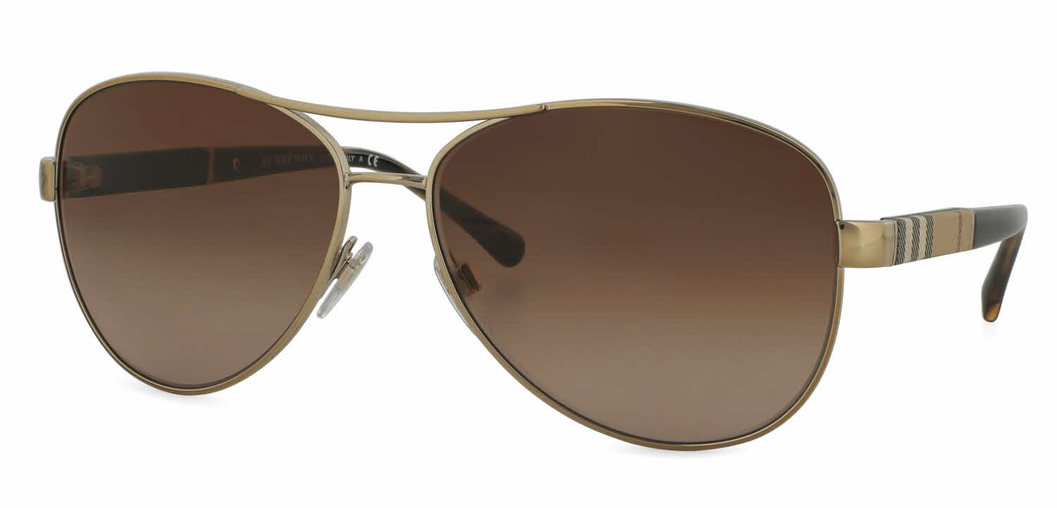 burberry women's aviator sunglasses