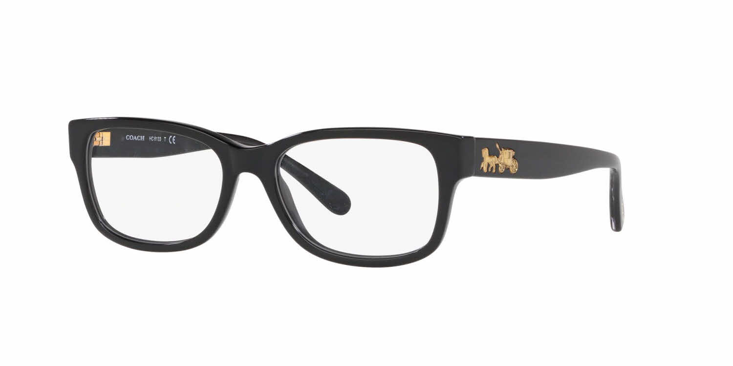 black coach glasses