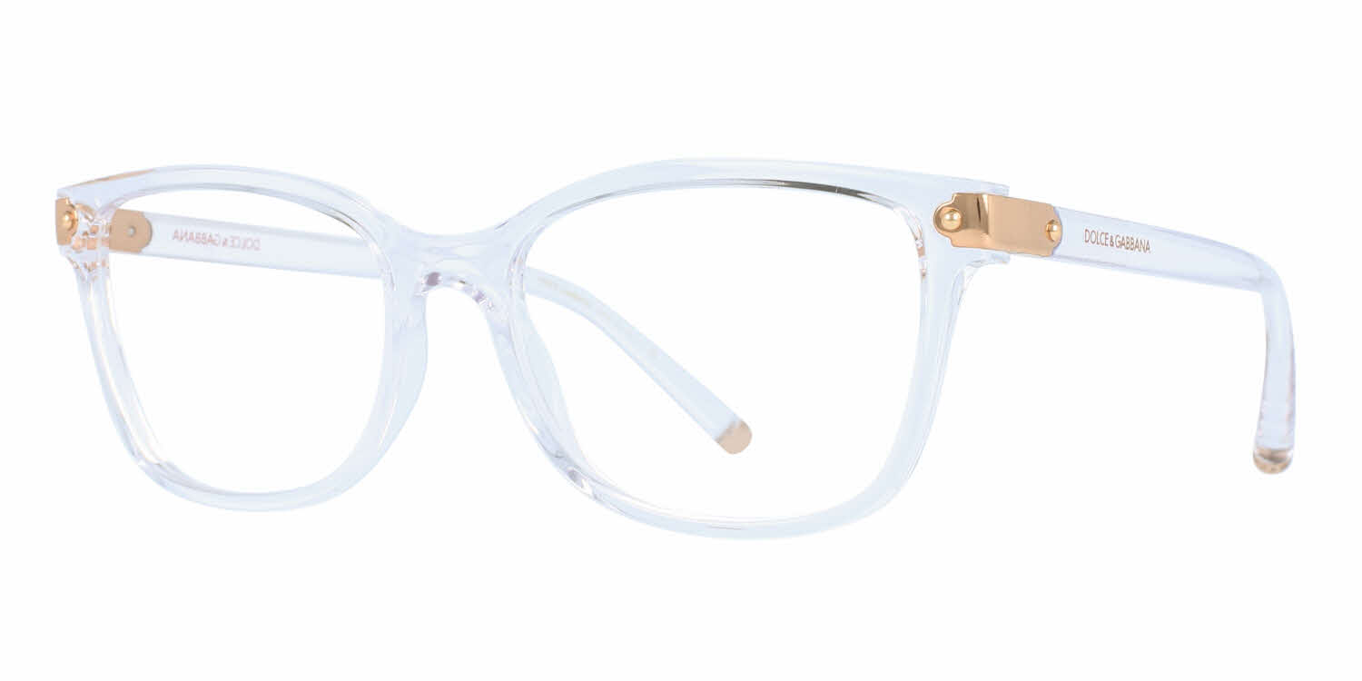 dolce and gabbana clear frame glasses
