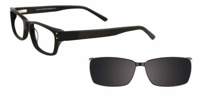 Easy Clip EC519 Eyeglasses - (Sunglass Clip-On Included) - Daniel Walters  Eyewear