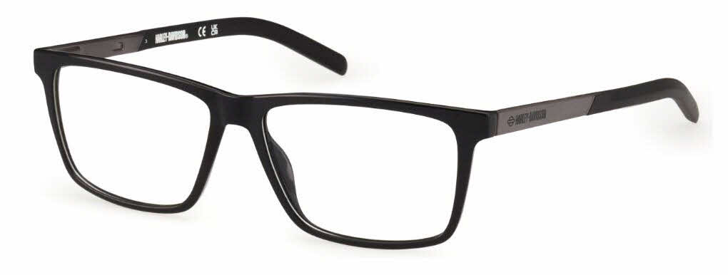 Harley-Davidson HD00013 Men's Eyeglasses, In Shiny Black