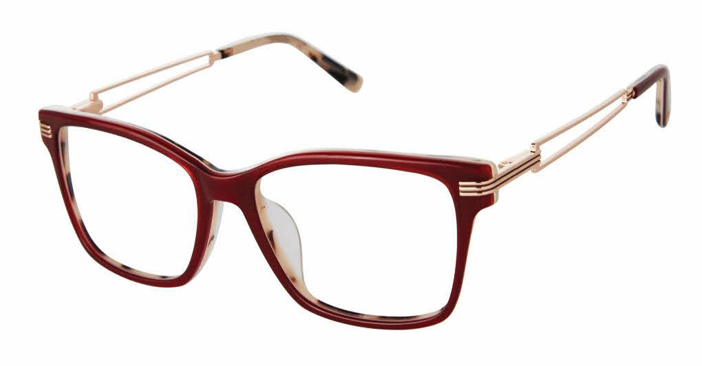 L.A.M.B. LAUF115 Women's Eyeglasses In Red