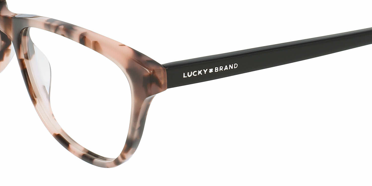 Lucky Brand Doheny Designer Reading Glasses Gold Matte Pink Blush Cat Eye  57mm - Speert International