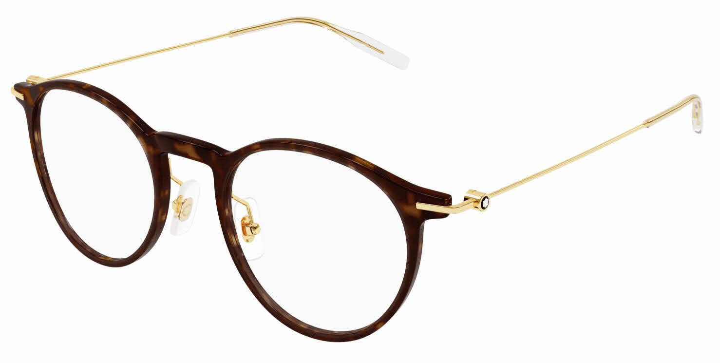 Mont Blanc MB0099O Men's Eyeglasses In Tortoise