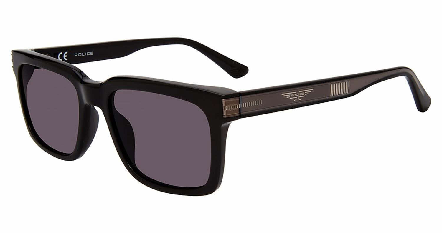 Police SPLA56 Plastic Mens Sunglasses, Black (0700)