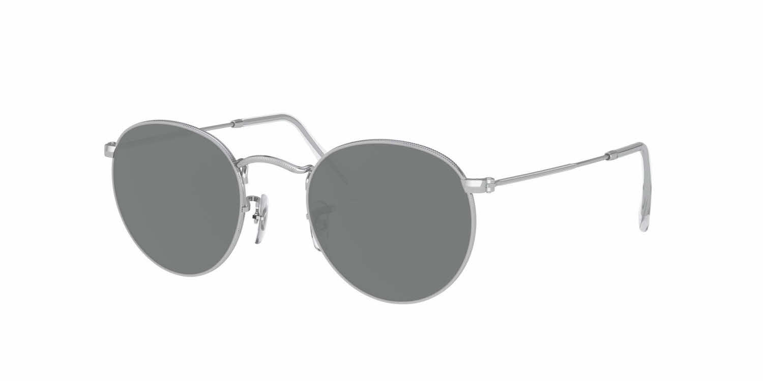 Ray-Ban RB3447 - Round Metal Prescription Sunglasses In Silver