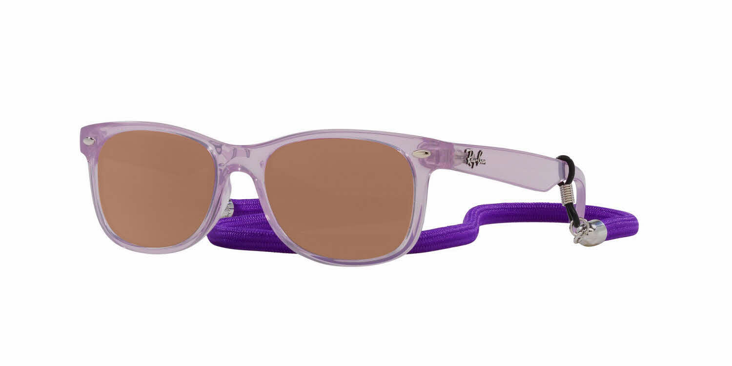 Ray-Ban Junior RJ9052S New Wayfarer Kids Summer Capsule Prescription Sunglasses, In Opal Purple