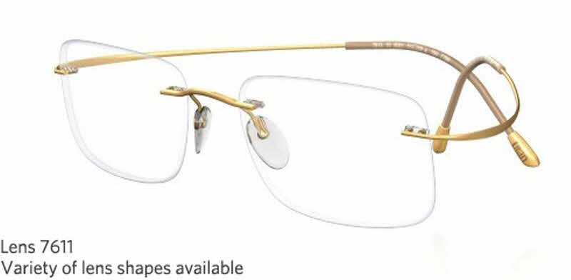 Silhouette Rimless 7799 Titan Minimal Art The Must Collection Eyeglasses