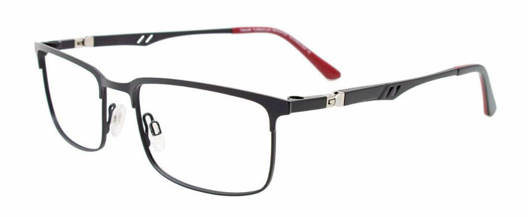 Takumi TK1220 With Magnetic Clip On Lens Men's Eyeglasses In Black