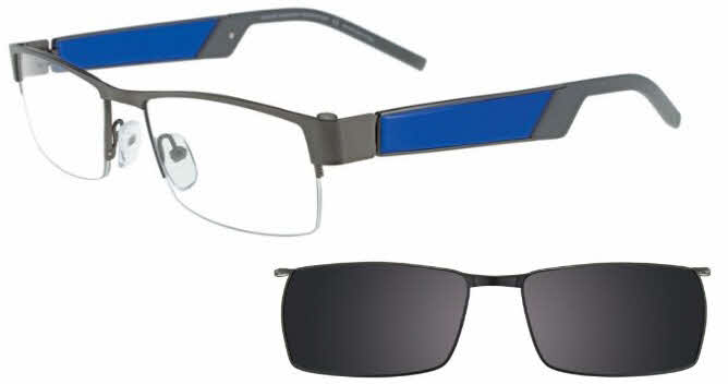 Takumi T9995-With Magnetic Clip-On Lens Eyeglasses