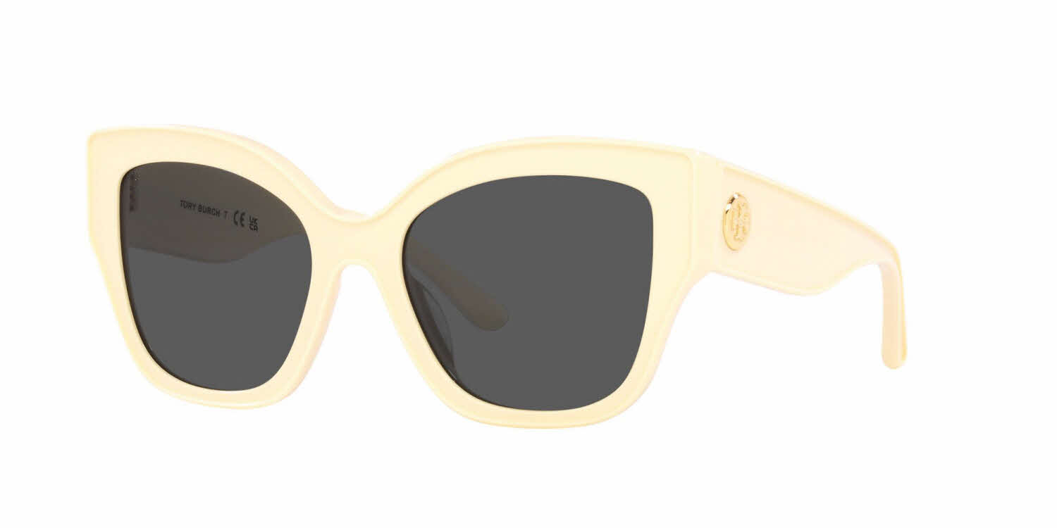 Tory Burch Women's Sunglasses, TY7184U - Black with Ivory Piping