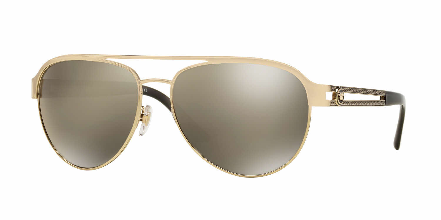 versace black aviator sunglasses