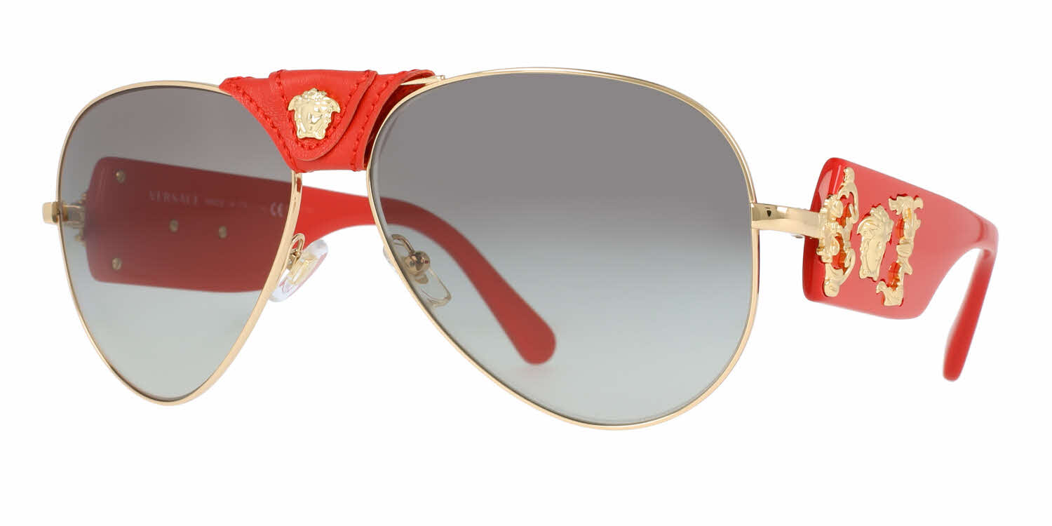 versace men's aviator sunglasses
